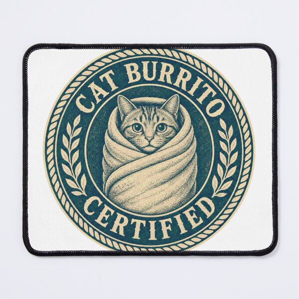 Item preview, Cat Burrito Certified Vet Tech Badge designed and sold by BoosterShop.