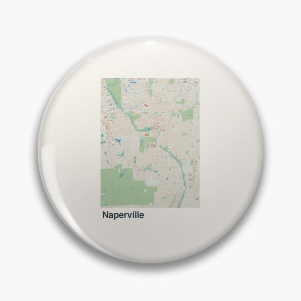 Artikelvorschau, Minimalistische Kartenkunst für Naperville entworfen und verkauft von MapsNerd.
