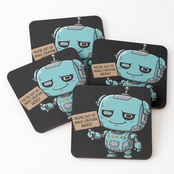 Item preview, Sassy Robot Mascot Low Battery Eyes Funny Sign Illustration designed and sold by Yellowriversss.
