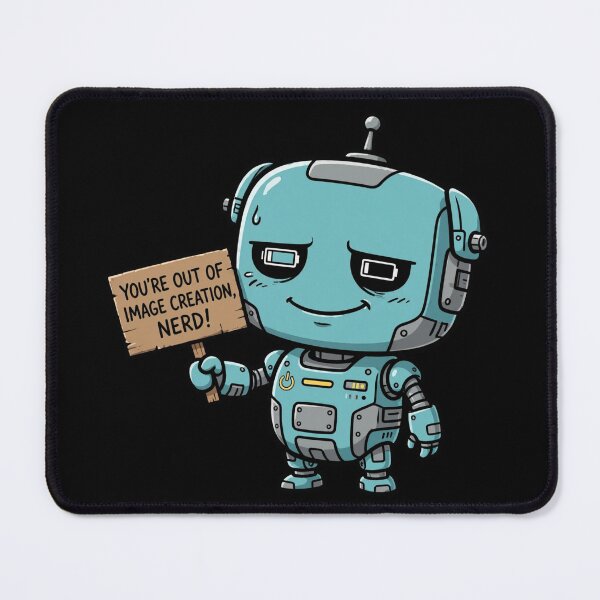 Item preview, Sassy Robot Mascot Low Battery Eyes Funny Sign Illustration designed and sold by Yellowriversss.