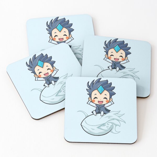 Artikelvorschau, Avatar Luftbändiger Niedlicher Chibi Wasserbändiger Wellenreiten Kunst entworfen und verkauft von Fine-Arts-Lab.