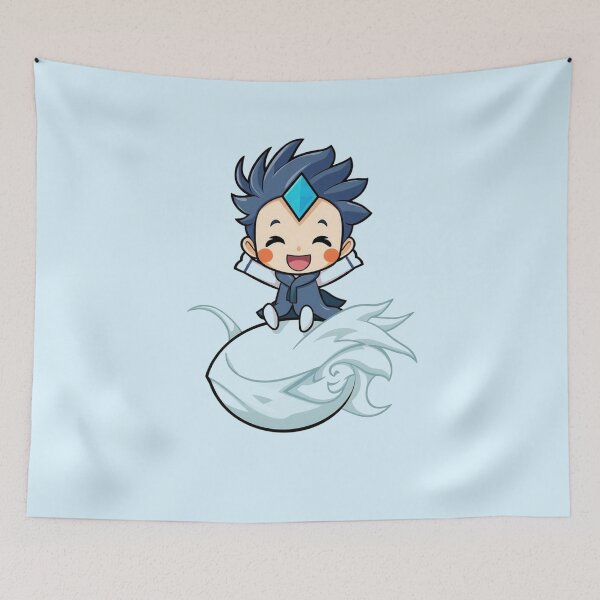 Item preview, Avatar Airbender Cute Chibi Water Bender Wave Riding Art designed and sold by Fine-Arts-Lab.