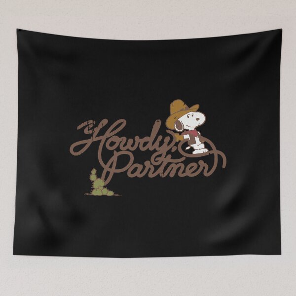 Artikelvorschau, Snoopy Cowboy Howdy Partner entworfen und verkauft von BadManShop.