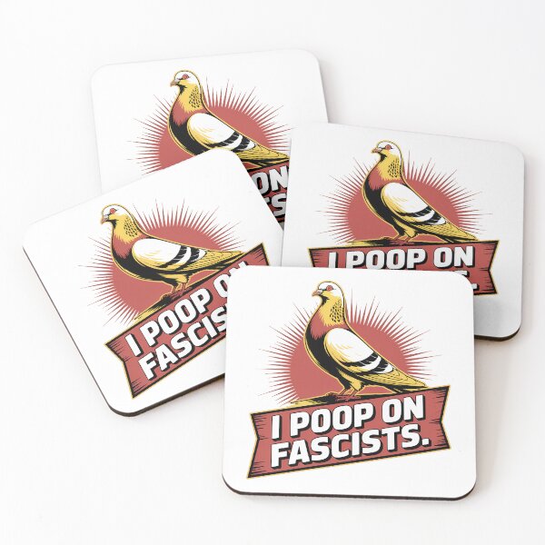 Item preview, I Poop On Fascists – Political Pigeon Statement Design designed and sold by LoFizzy.