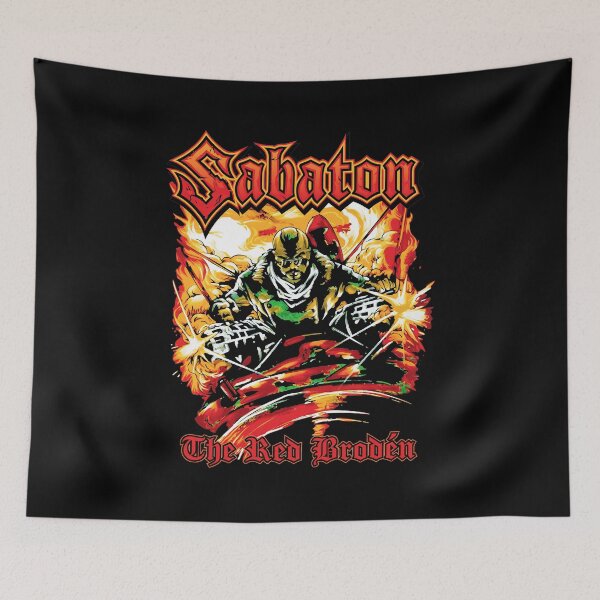 Item preview, Sabaton The Red Baron Flame warrior illustration designed and sold by RustyThiel.