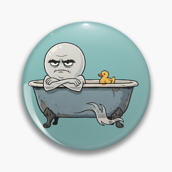 Item preview, Grumpy Ghost Taking a Bath designed and sold by PreeCha Art & Co..