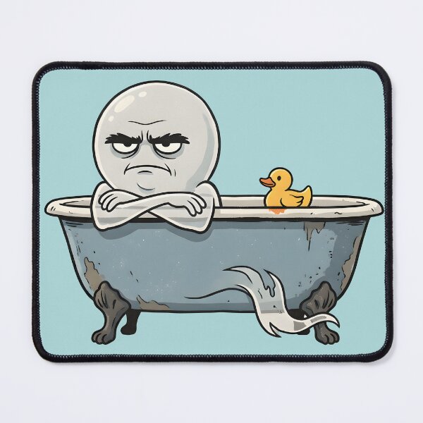 Item preview, Grumpy Ghost Taking a Bath designed and sold by PreeCha Art & Co..