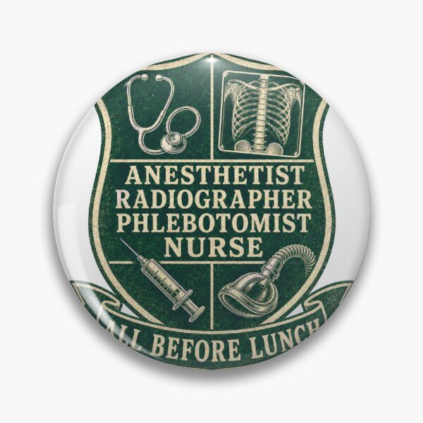 Item preview, Anesthetist Radiographer Nurse All Before Lunch designed and sold by BoosterShop.