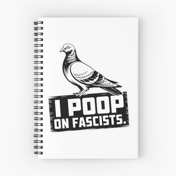Item preview, I Poop On Fascists – Political Pigeon Statement Design designed and sold by LoFizzy.