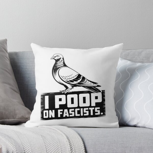 Item preview, I Poop On Fascists – Political Pigeon Statement Design designed and sold by LoFizzy.