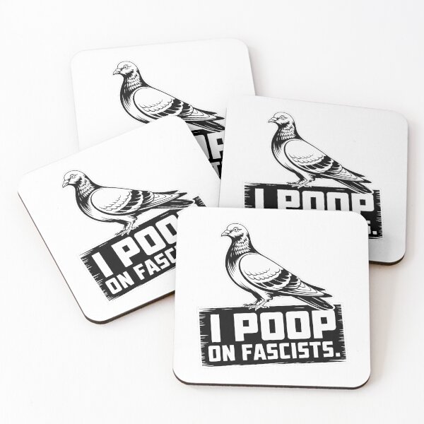Item preview, I Poop On Fascists – Political Pigeon Statement Design designed and sold by LoFizzy.