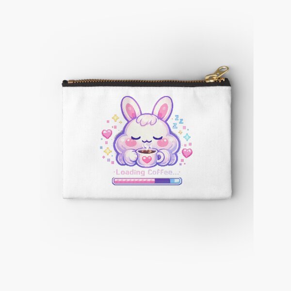 Item preview, Loading Coffee – Cute Pastel Bunny Kawaii Coffee Art designed and sold by Sommium .