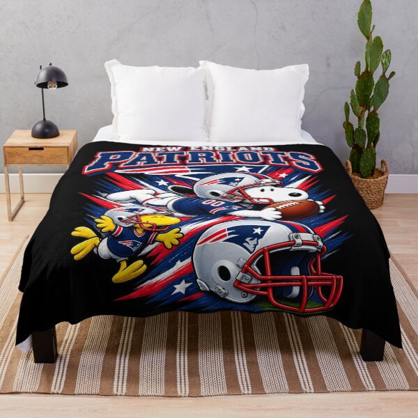 Item preview, Snoopy New England Dynamic Diving Catch Football Fan designed and sold by CaneufeyCip.
