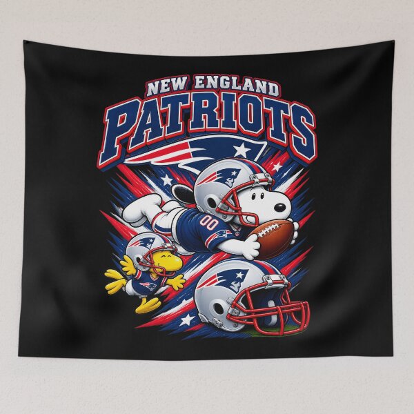 Item preview, Snoopy  New England Dynamic Diving Catch Football Fan designed and sold by CaneufeyCip.