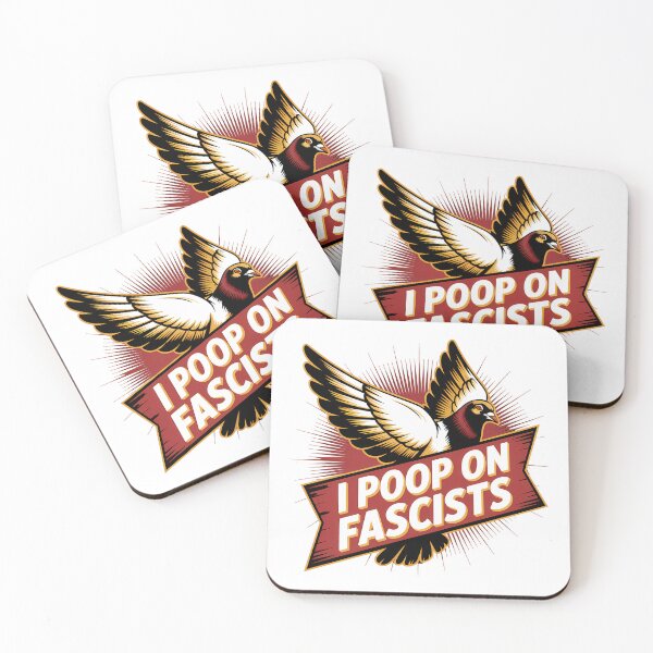 Item preview, I Poop On Fascists – Political Pigeon Statement Design designed and sold by LoFizzy.