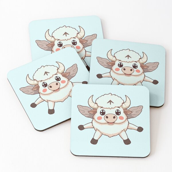 Item preview, Avatar Airbender Cute Chibi Flying Sky Bison Art designed and sold by Fine-Arts-Lab.