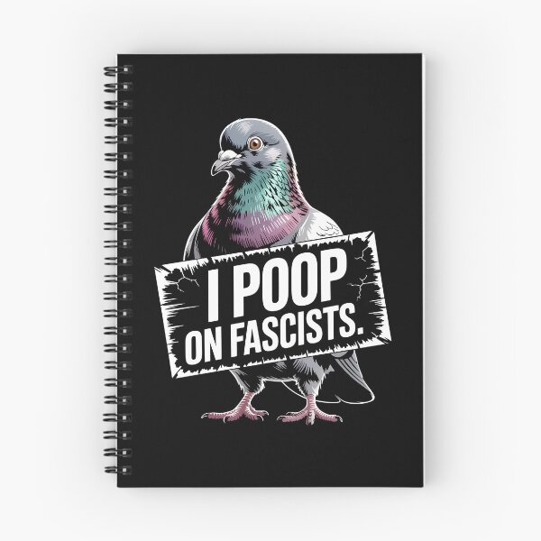 Item preview, I Poop On Fascists – Political Pigeon Statement Design designed and sold by LoFizzy.