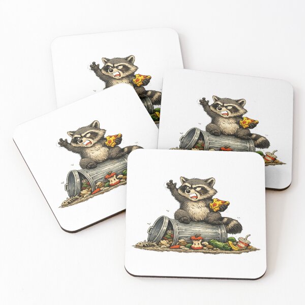 Item preview, Funny Raccoon Shirt - Talking to Myself Pizza Chaos designed and sold by SillentDesign.