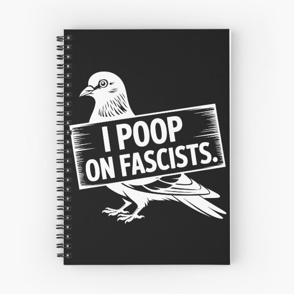 Item preview, I Poop On Fascists – Political Pigeon Statement Design designed and sold by LoFizzy.