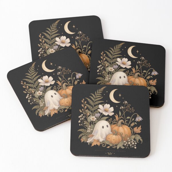 Item preview, Moonlit Pumpkin Friends Botanical Halloween  designed and sold by PhylonBoxx.