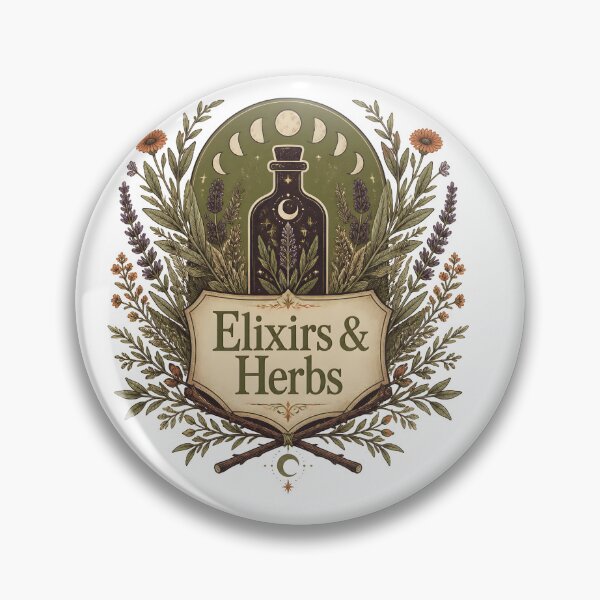 Item preview, Elixirs & Herbs Botanical Witch Emblem designed and sold by RoyesButler.