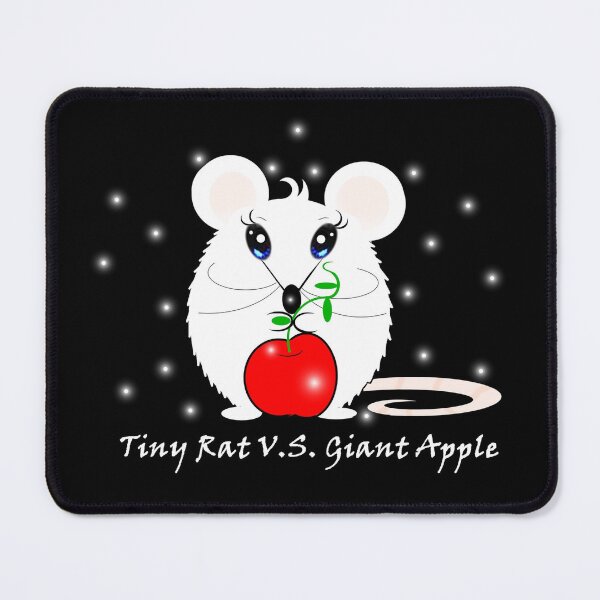 Item preview, Tiny Rat ( mouse) V.S. Giant Apple  designed and sold by Shirley cute art .