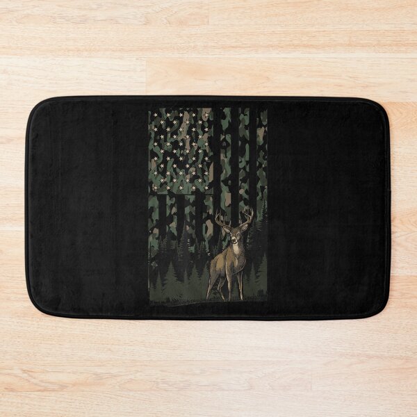 Item preview, Camo Deer American Flag Graphic Hunting Gifts Men Dad Boys designed and sold by JaredDeShop.