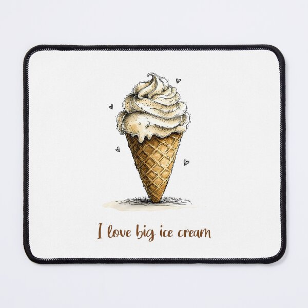 Item preview, Chocolate ice cream with latte coffee flavor - I love big iceam designed and sold by MaciejRudzinsky.