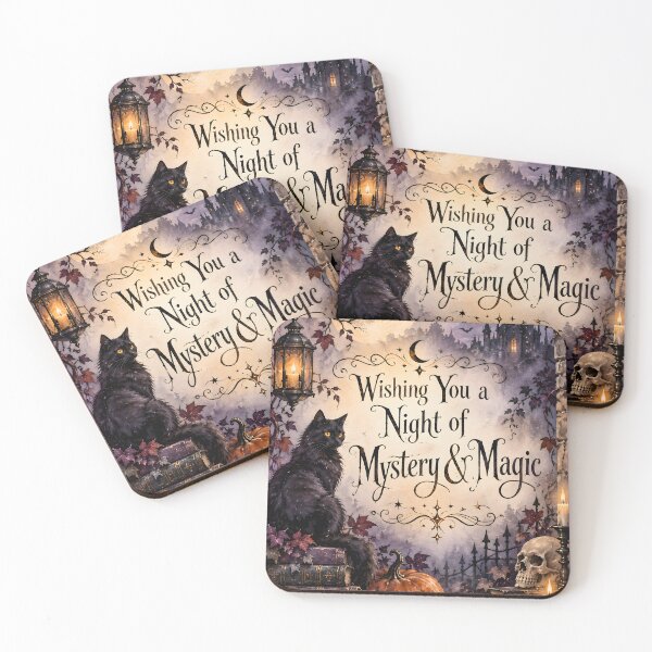 Item preview, Wishing You a Night of Mystery & Magic – Gothic Halloween designed and sold by blankTeeShirt.