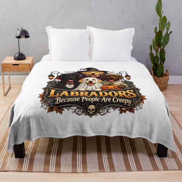 Item preview, Labradors Halloween Ghost Vampire Pumpkin Skeleton Art designed and sold by Dmo3HarkoArt.
