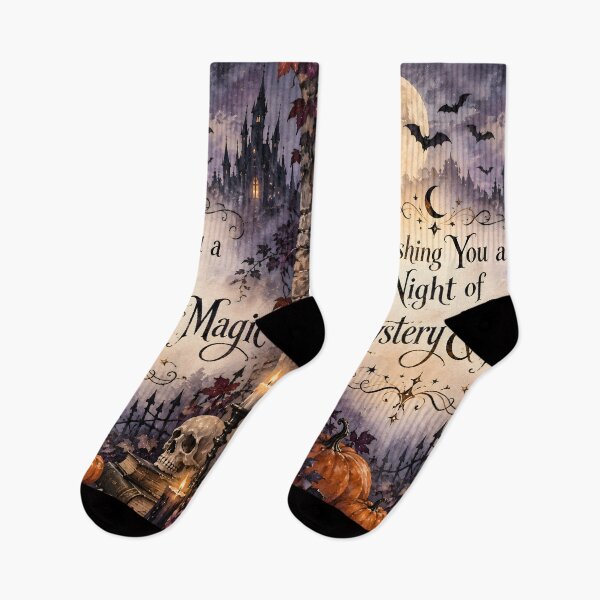 Item preview, Wishing You a Night of Mystery & Magic – Gothic Halloween designed and sold by blankTeeShirt.