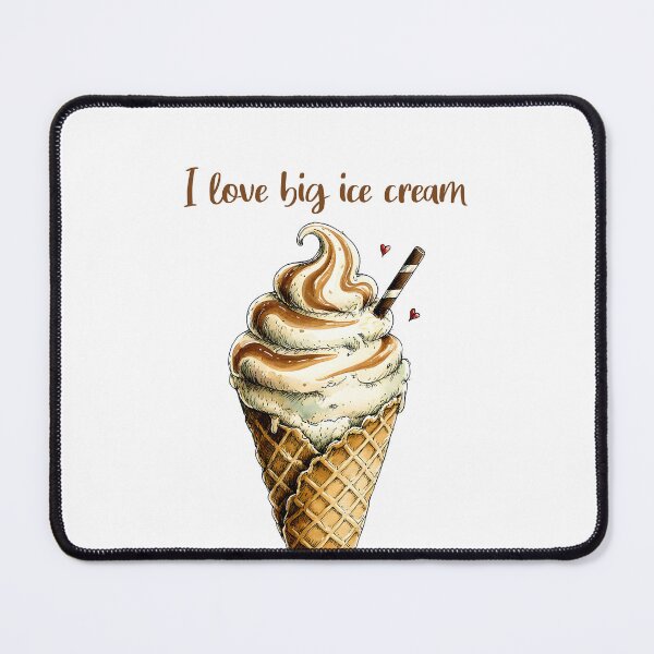 Item preview, Chocolate ice cream with latte coffee flavor - I love big ice cream designed and sold by MaciejRudzinsky.
