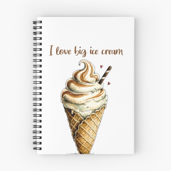 Item preview, Chocolate ice cream with latte coffee flavor - I love big ice cream designed and sold by MaciejRudzinsky.
