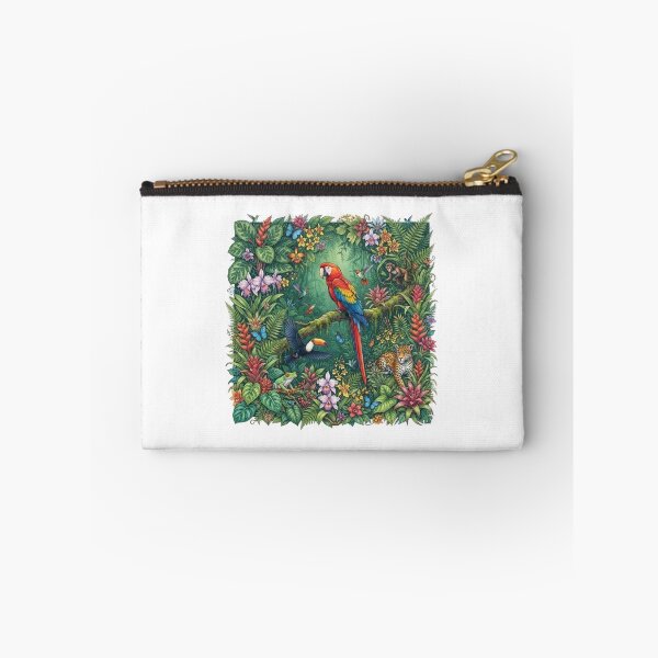 Item preview, Exotic Rainforest Wildlife Ecosystem and Jungle Animals Art designed and sold by DrAsmaaMohamed.