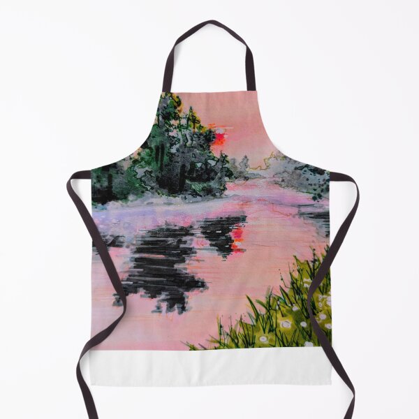 Item preview, Serene Pink Sunset Lake designed and sold by falkowinstagram.