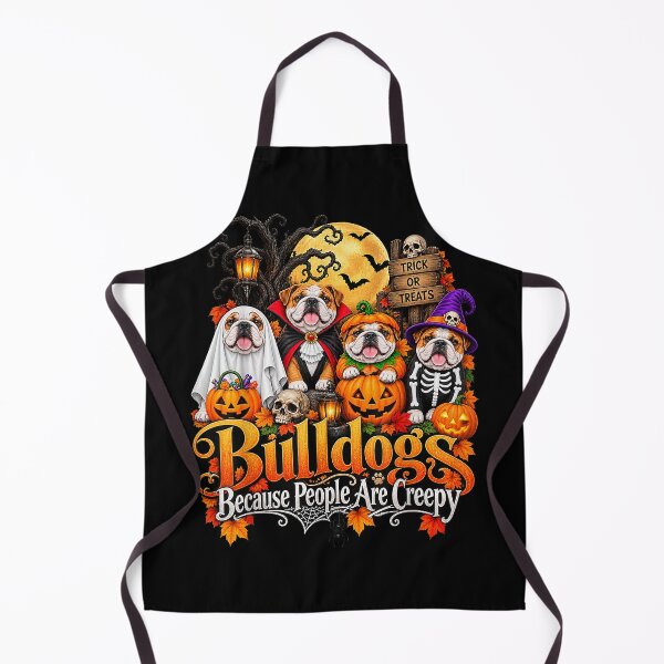 Item preview, Bulldogs Because People are Creepy Halloween Dogs Costume Retro Gift Men Women designed and sold by WillLara5Deut.