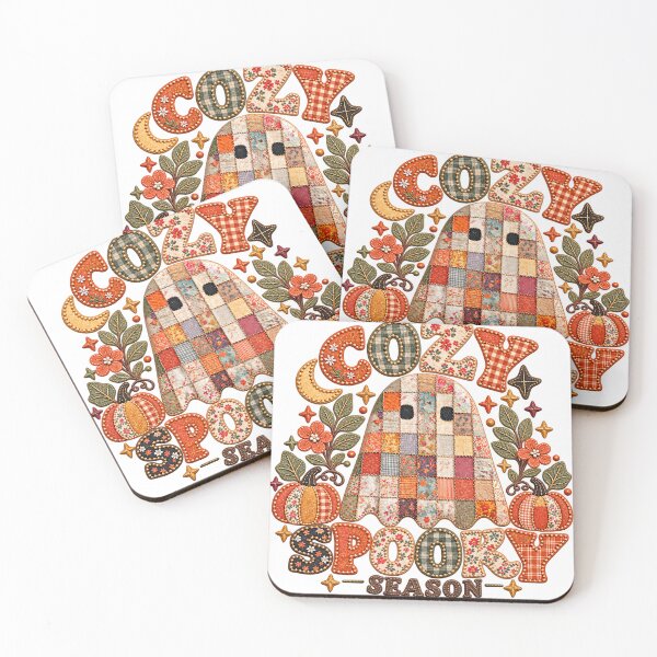 Item preview, Cozy Spooky Season Patchwork Ghost designed and sold by kobsana.
