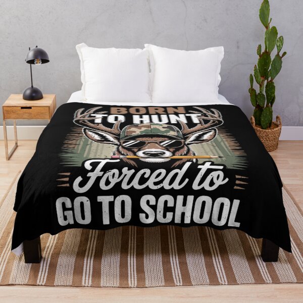 Item preview, Camo Deer Hunting Born Hunt Forced Go School Funny Hunting designed and sold by JaredDeShop.