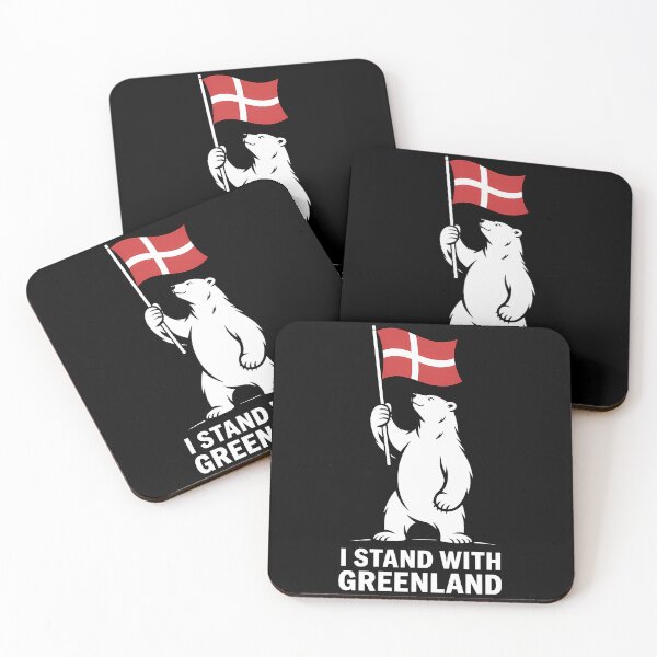 Item preview, I stand with Greenland – Polar Bear Vintage Print designed and sold by LoFizzy.