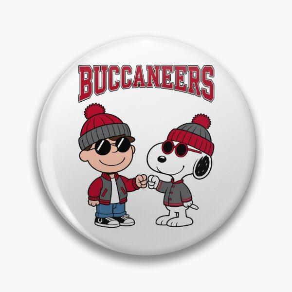Item preview, Charlie Brown & Snoopy Tampa Bay Buccaneers Football Retro F294 designed and sold by GLUVY-THEME.
