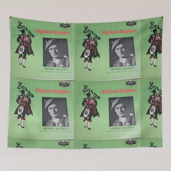 Item preview, Highland Bagpipes, Bagpipe, Glasgow, Scotland, Vintage, cover,  lp,  Record, Vinyl designed and sold by Vintaged.