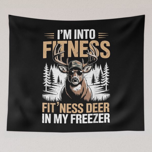 Item preview, Camo Deer Hunting Men's Fitness Deer Freezer Funny Hunting designed and sold by JaredDeShop.
