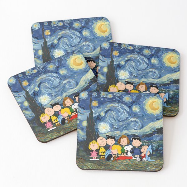 Item preview, Snoopy y la pandilla de Peanuts: La noche estrellada designed and sold by BadManShop.