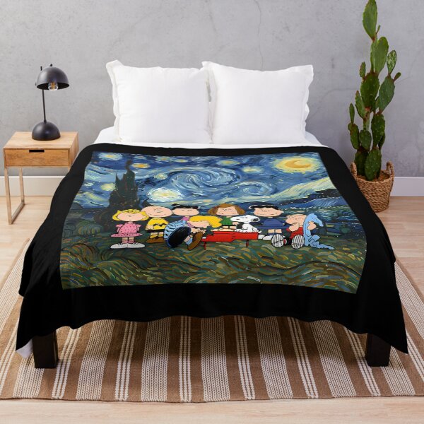 Item preview, Snoopy y la pandilla de Peanuts: La noche estrellada designed and sold by BadManShop.