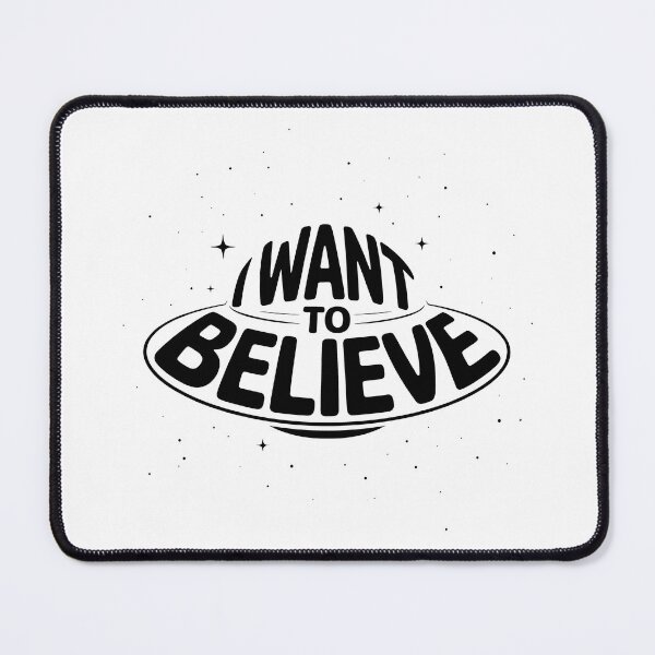 Item preview, I Want To Believe – UFO Typography Design designed and sold by LoFizzy.