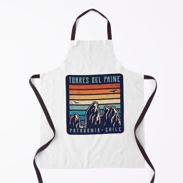 Item preview, Torres Del Paine Patagonia Chile Retro Sunset Landscape Art designed and sold by mantanterindah.