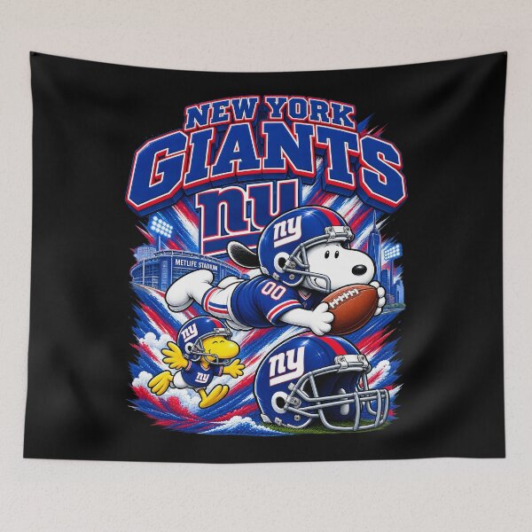Item preview, Snoopy New York Dynamic Diving Catch Football Fan designed and sold by CaneufeyCip.