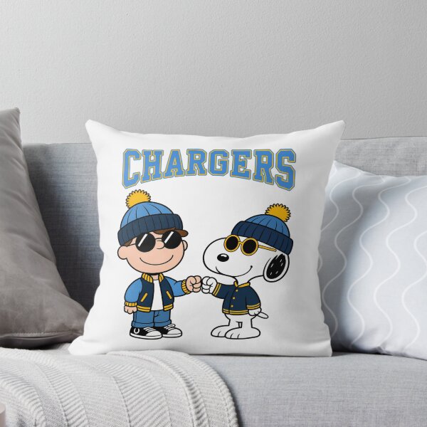 Item preview, Charlie Brown & Snoopy Los Angeles Chargers Football Retro F295 designed and sold by GLUVY-THEME.
