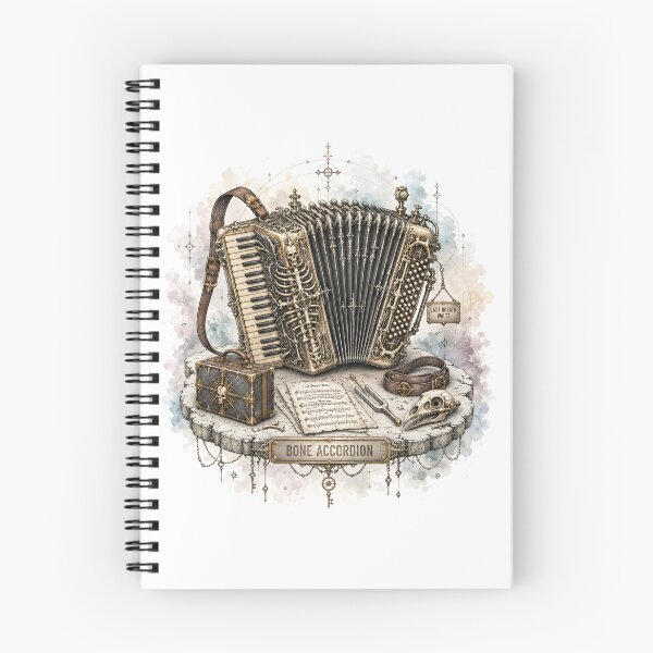 Item preview, Necropunk Bone Accordion - Last Breath Waltz designed and sold by Shadow Sprite Art.