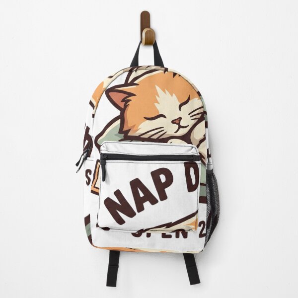 Item preview, Cat Nap Department Funny Sleeping Cat Retro Emblem Open 24 Hours Logo designed and sold by BiniClicks.